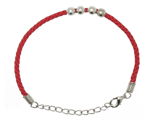 Red Cord Bracelet - Bluebird Chain and Findings LTD